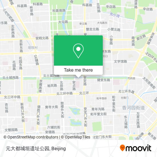 元大都城垣遗址公园 map