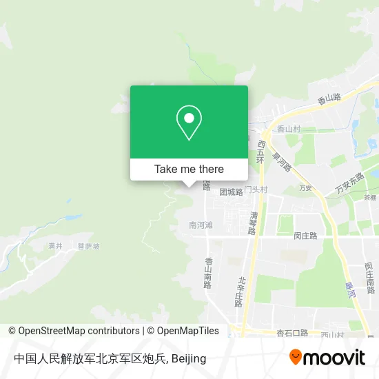 中国人民解放军北京军区炮兵 map
