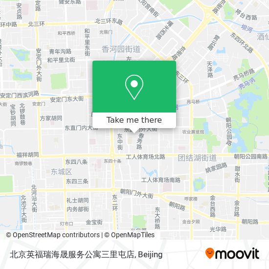 北京英福瑞海晟服务公寓三里屯店 map