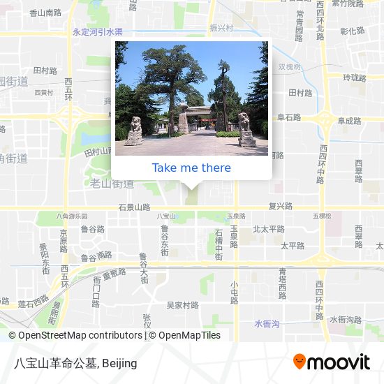 八宝山革命公墓 map
