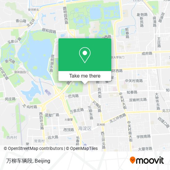 万柳车辆段 map