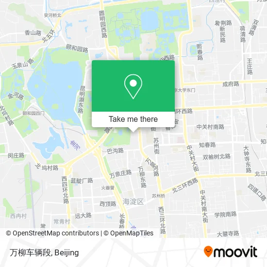 万柳车辆段 map