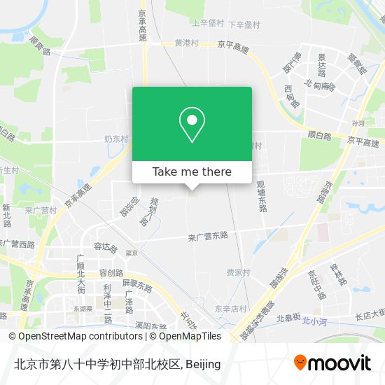 北京市第八十中学初中部北校区 map