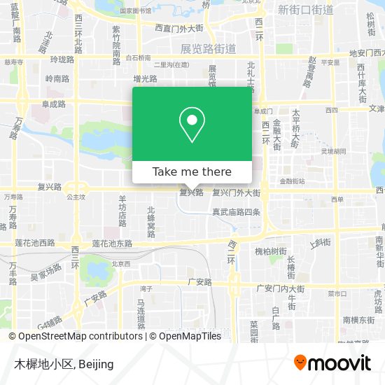 木樨地小区 map