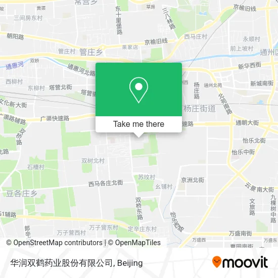 华润双鹤药业股份有限公司 map