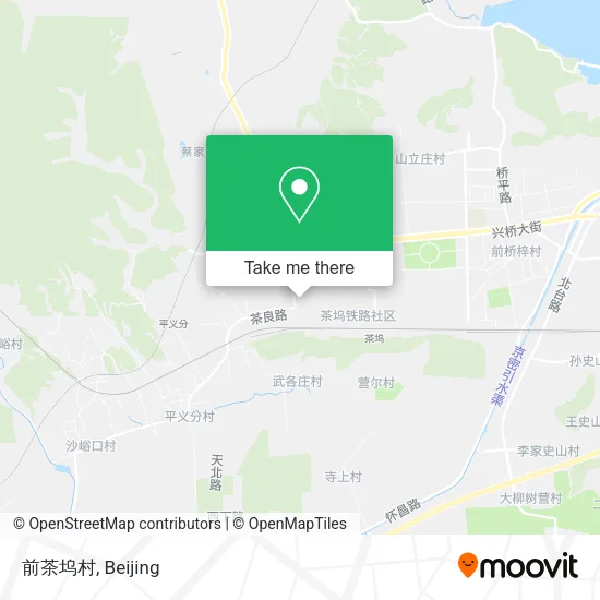 前茶坞村 map