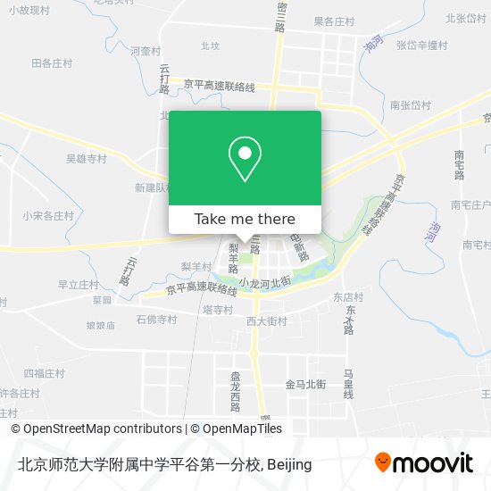 北京师范大学附属中学平谷第一分校 map