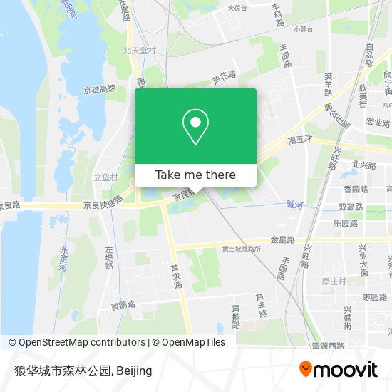 狼垡城市森林公园 map