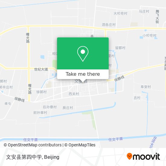 文安县第四中学 map