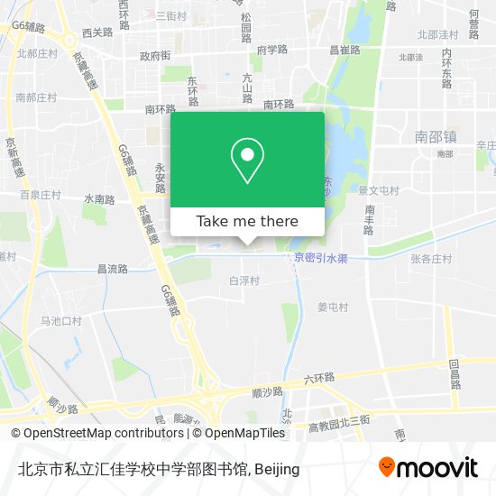 北京市私立汇佳学校中学部图书馆 map