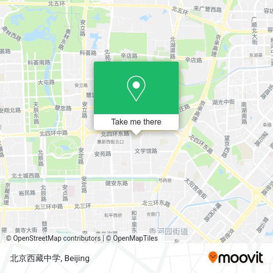 北京西藏中学 map