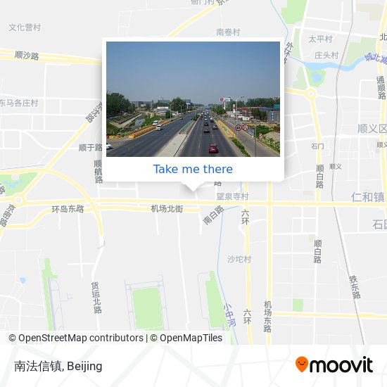南法信镇 map