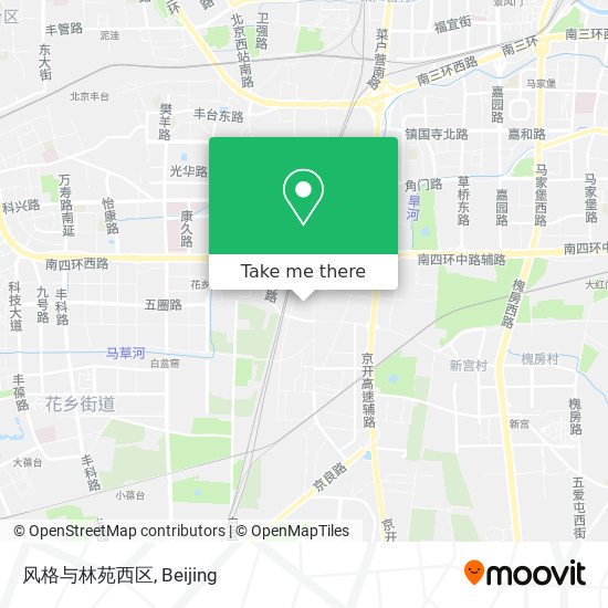 风格与林苑西区 map