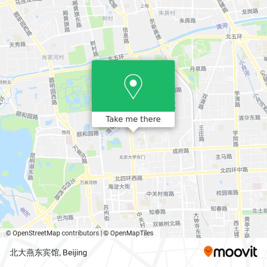 北大燕东宾馆 map