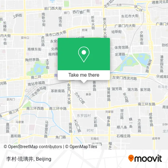 李村-琉璃井 map