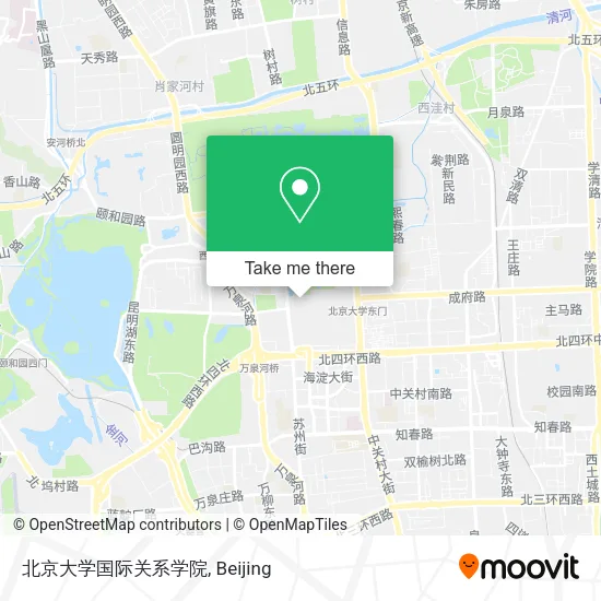 北京大学国际关系学院 map