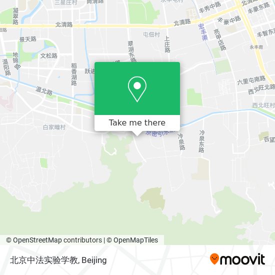 北京中法实验学教 map