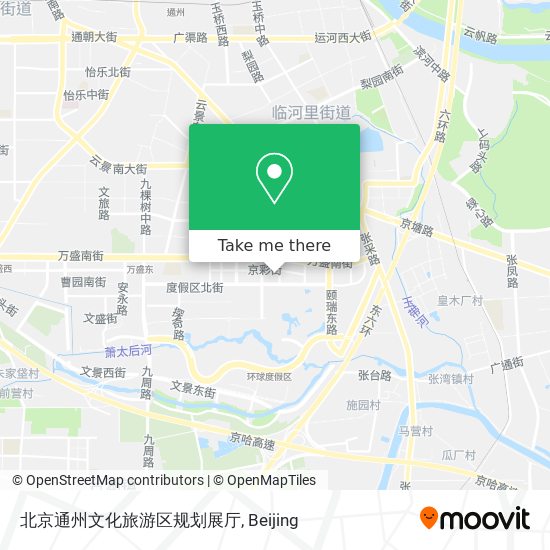 北京通州文化旅游区规划展厅 map