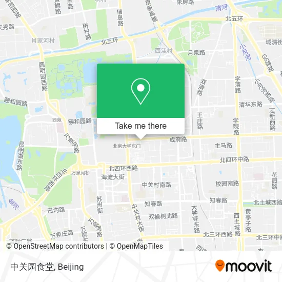 中关园食堂 map