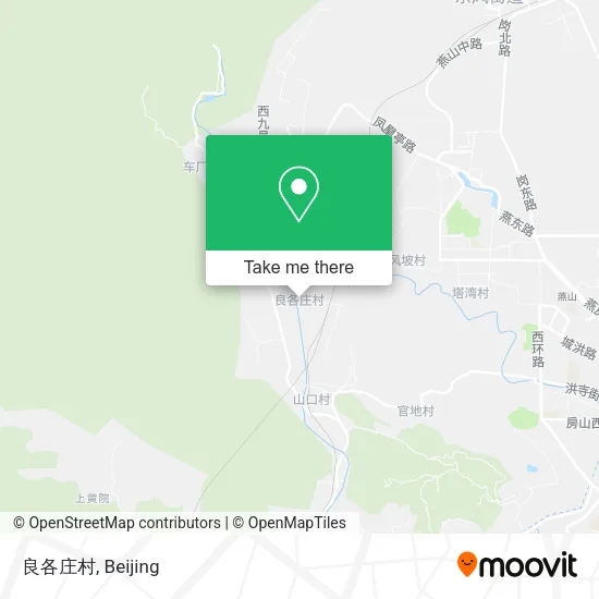 良各庄村 map