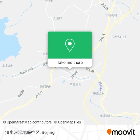 清水河湿地保护区 map