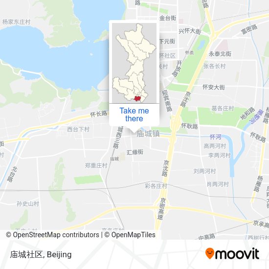 庙城社区 map