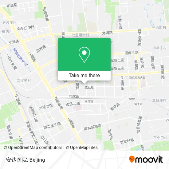 安达医院 map