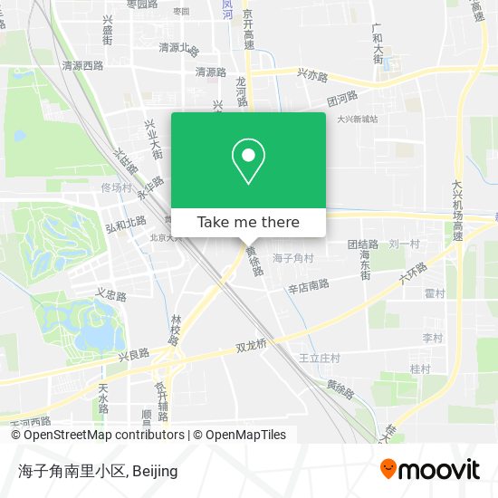 海子角南里小区 map