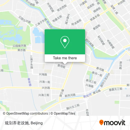 规划养老设施 map