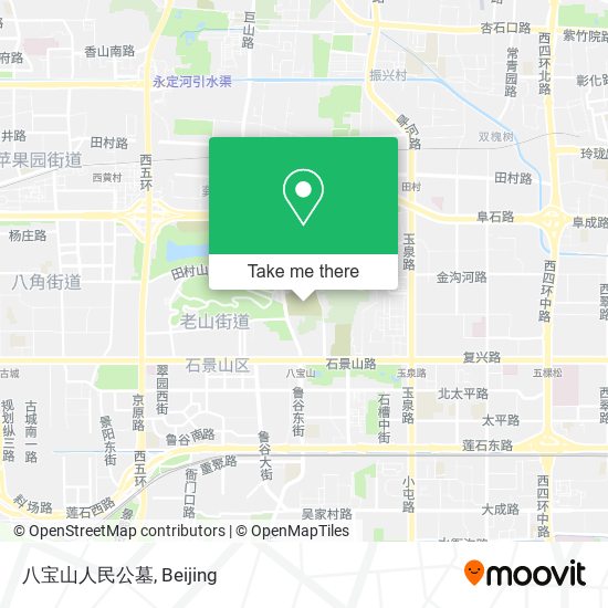 八宝山人民公墓 map