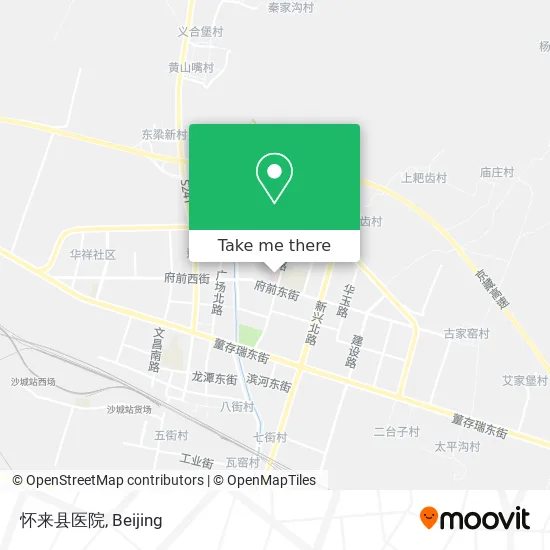 怀来县医院 map