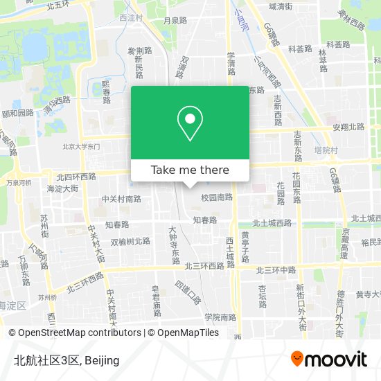 北航社区3区 map