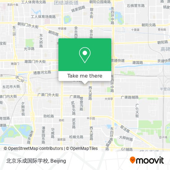 北京乐成国际学校 map