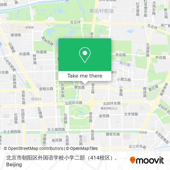 北京市朝阳区外国语学校小学二部（414校区） map