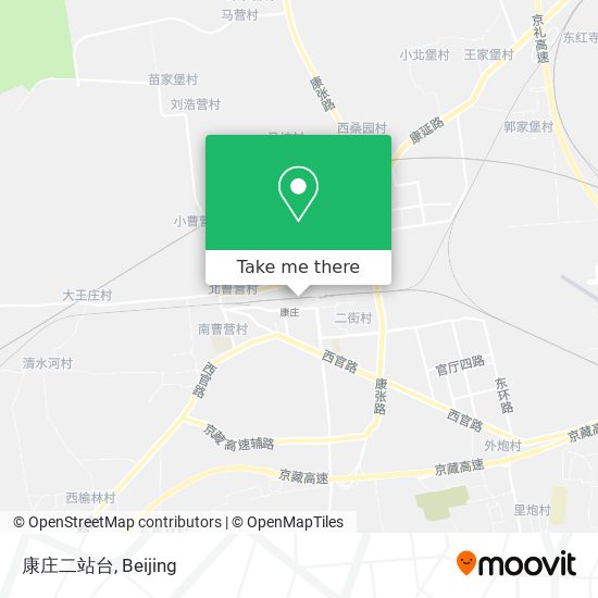 康庄二站台 map