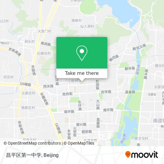 昌平区第一中学 map