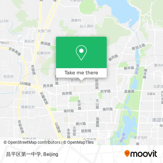 昌平区第一中学 map