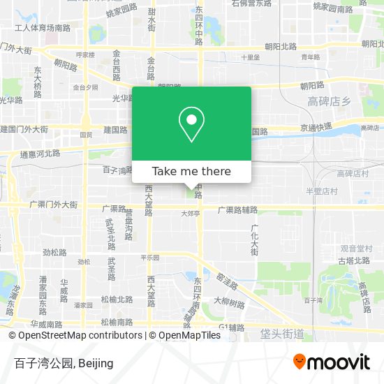 百子湾公园 map