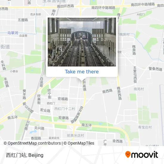 西红门站 map
