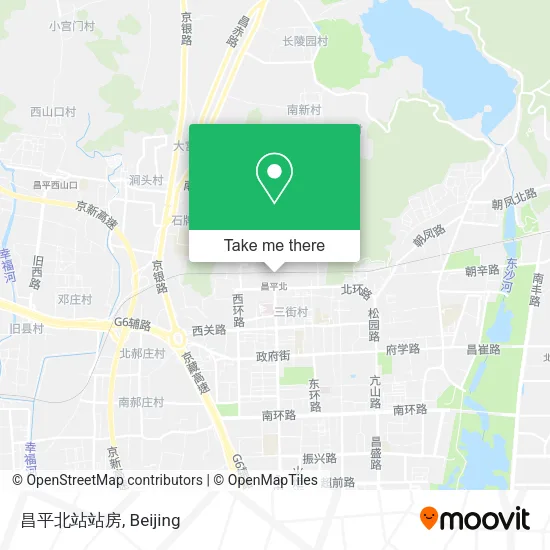 昌平北站站房 map