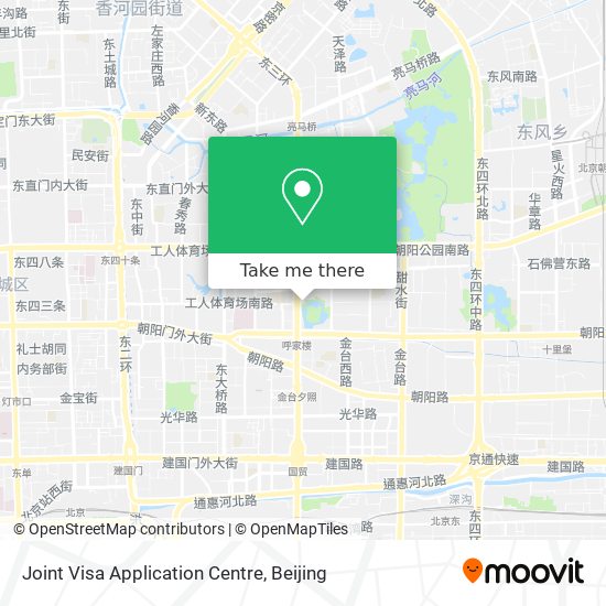 Joint Visa Application Centre map