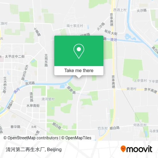清河第二再生水厂 map