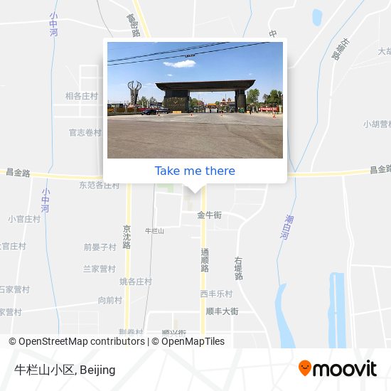 牛栏山小区 map