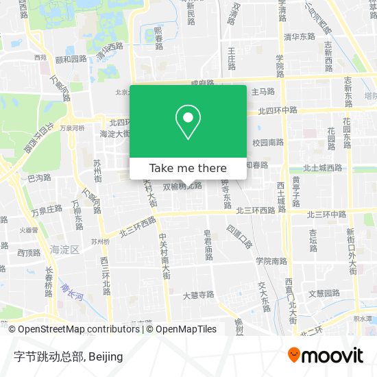 字节跳动总部 map