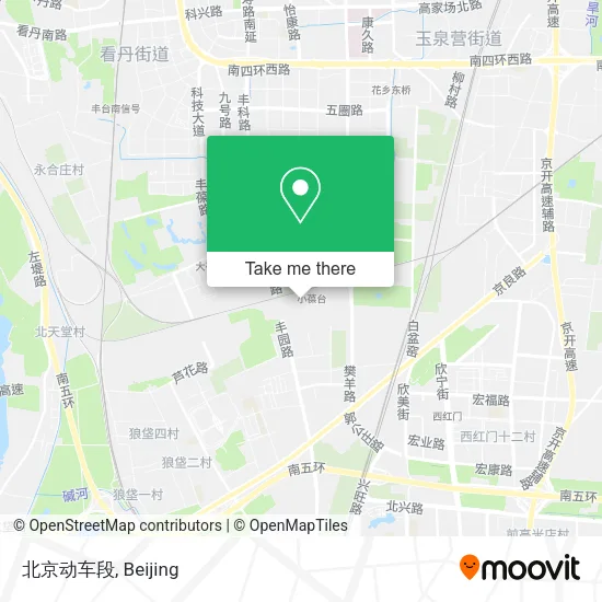 北京动车段 map