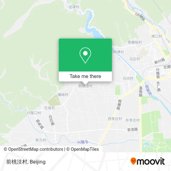前桃洼村 map