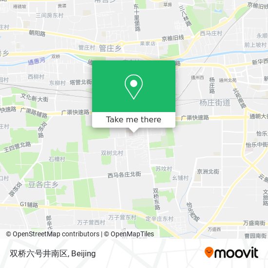 双桥六号井南区 map