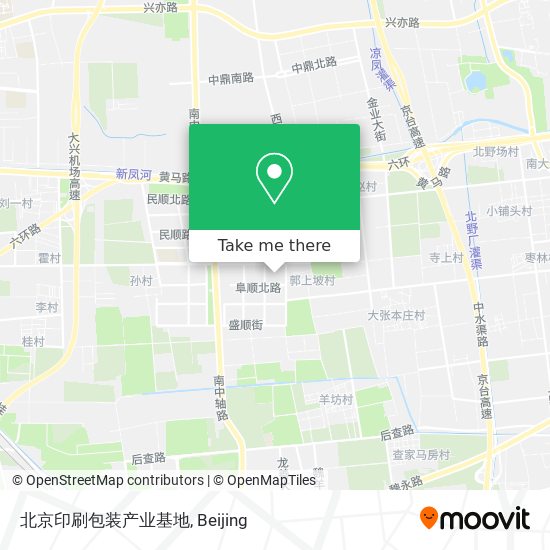 北京印刷包装产业基地 map