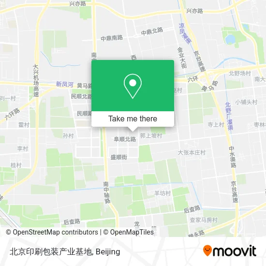 北京印刷包装产业基地 map