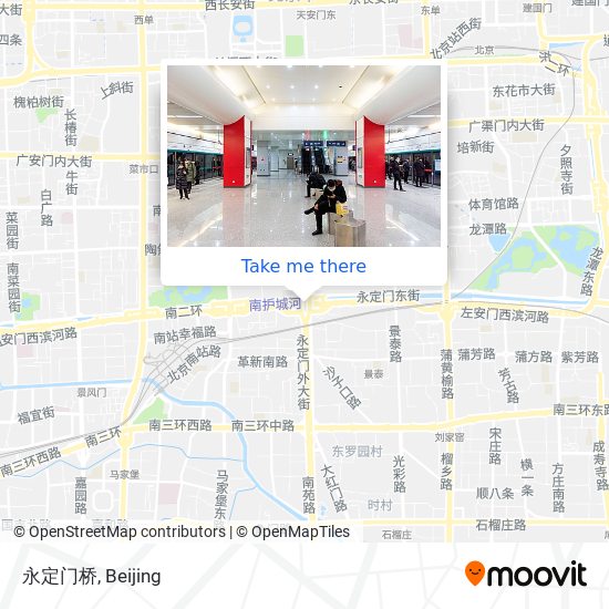 永定门桥 map